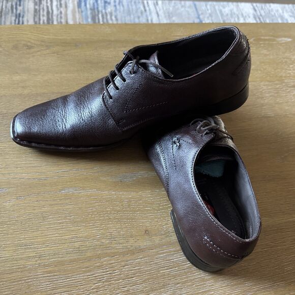 Lee Cooper Mens Formal Leather Dress Shoes Size 44/10 Color Brown main image 3